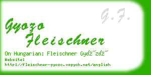 gyozo fleischner business card